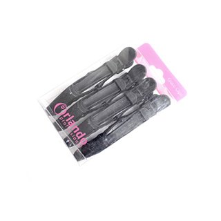 CREWE ORLANDO CROCO SECTION CLIPS STANDARD BLACK (PK4 )