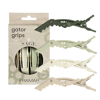 Framar Neutrals Gator Clips Pack Of 4