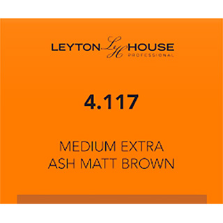 LH SILK PERMANENT 4/117 MED EXTRA ASH MATT BROWN 100ML