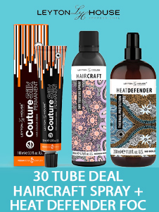 Leyton House Colour Deal 2024 - Buy 30 Tubes Of Colour and Get A Dry Texture Spray and Heat Defender