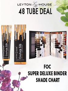 Buy Any 48 Tubes of Leyton House Colour and Get a Deluxe Ring Binder Shade Chart Foc