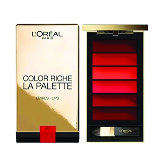 LOREAL PARIS COLOR RICHE LIP PALETTE ROUGE 02